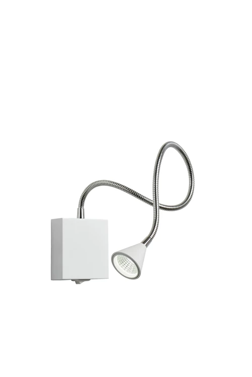 Lucide BUDDY - Lampe de chevet / Applique mural - LED - 1x4W 4000K - Blanc - détail 4